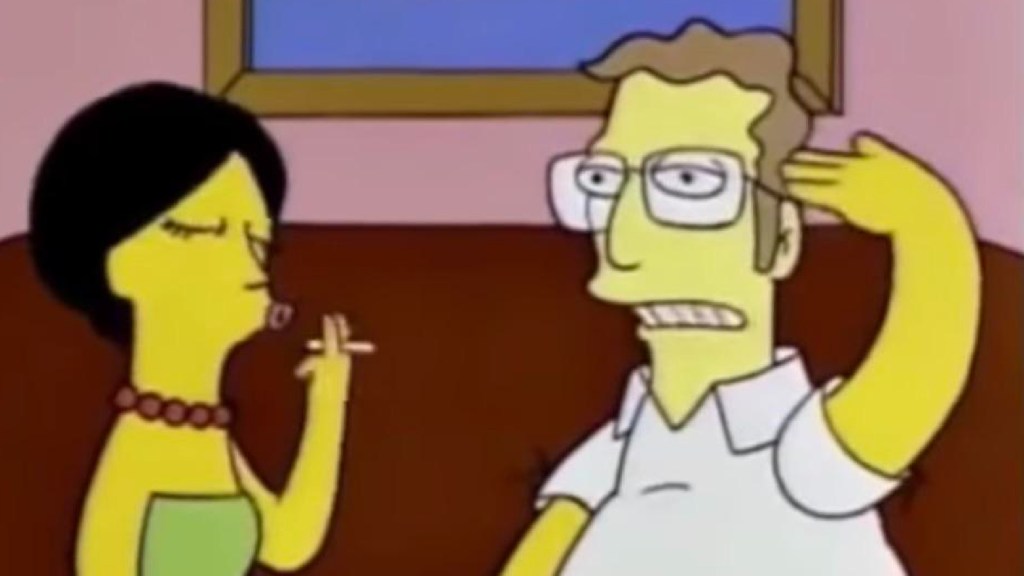 An actor resembling Michael Caine in The Simpsons
