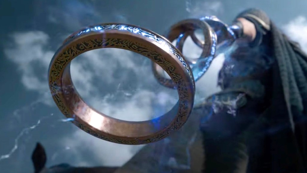 Closeup of the Ten Rings in Shang-Chi and the Legend of the Ten Rings