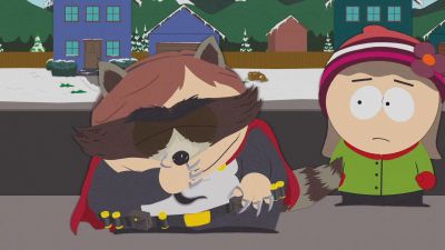 Cartman in costume in South Park.