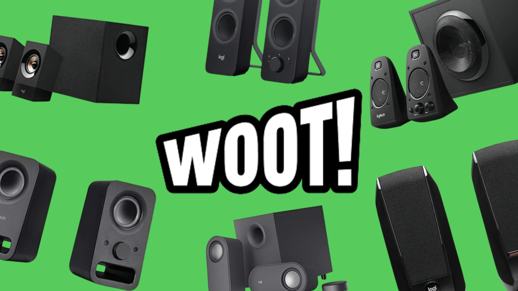 woot logitech speaker sale line up