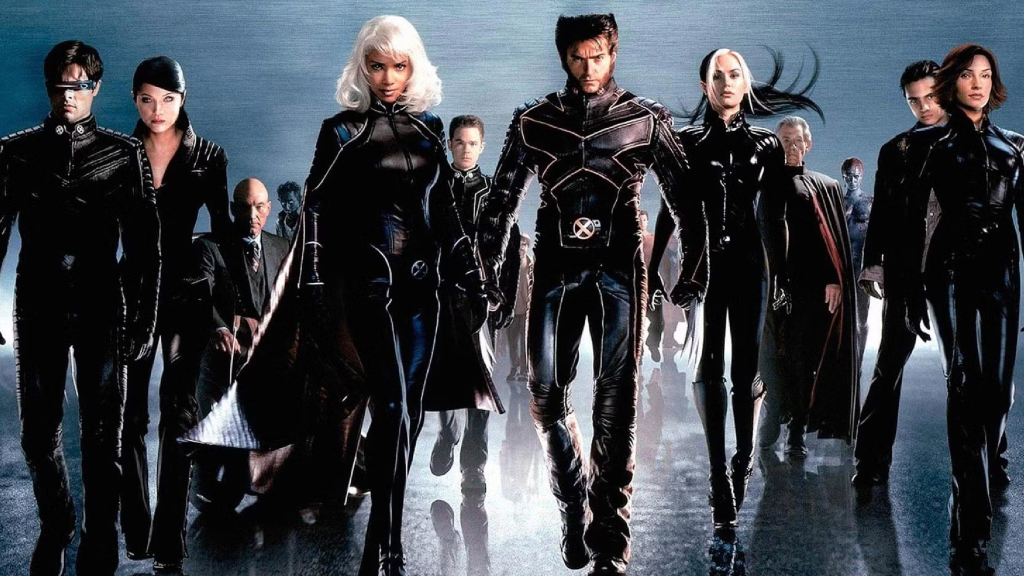 A promotional image of the cast of X-Men (2000)