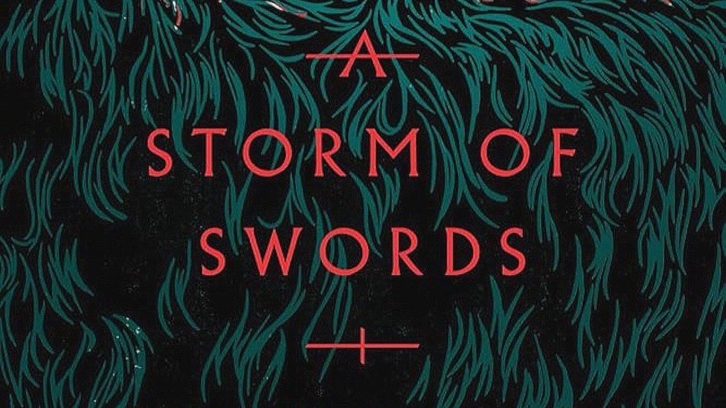 The cropped cover of A Storm of Swords by George R.R. Martin