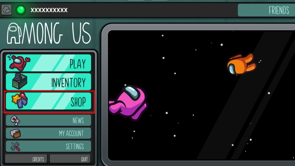 Among Us in-Game Shop