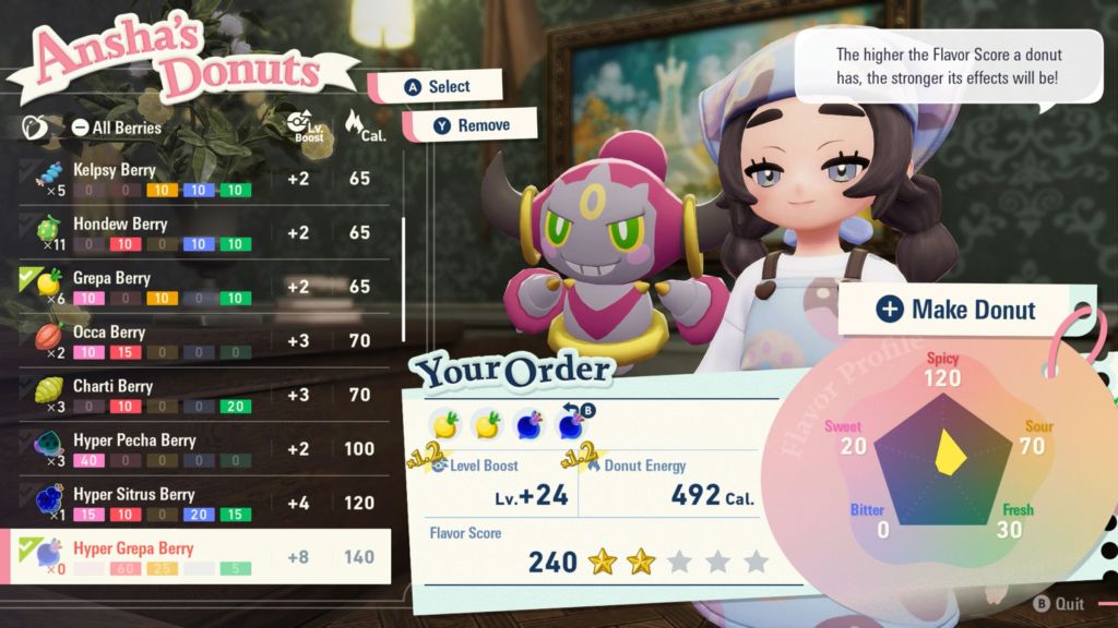 Ansha Donut Making Screen