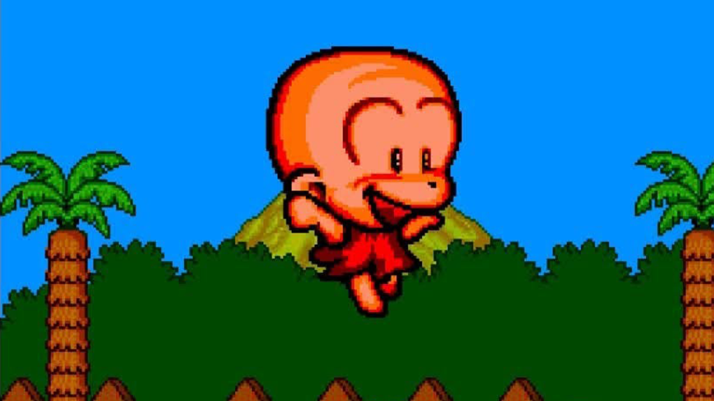 Super Bonk jumping in Bonk's Adventure.