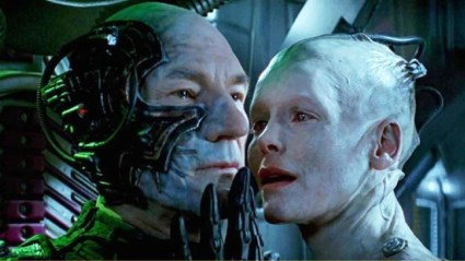 Borg Queen with Picard