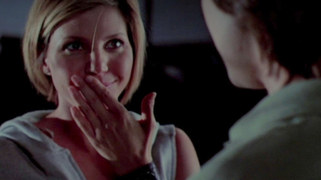 Cordelia (Charisma Carpenter) after kissing Connor in Angel Season 4