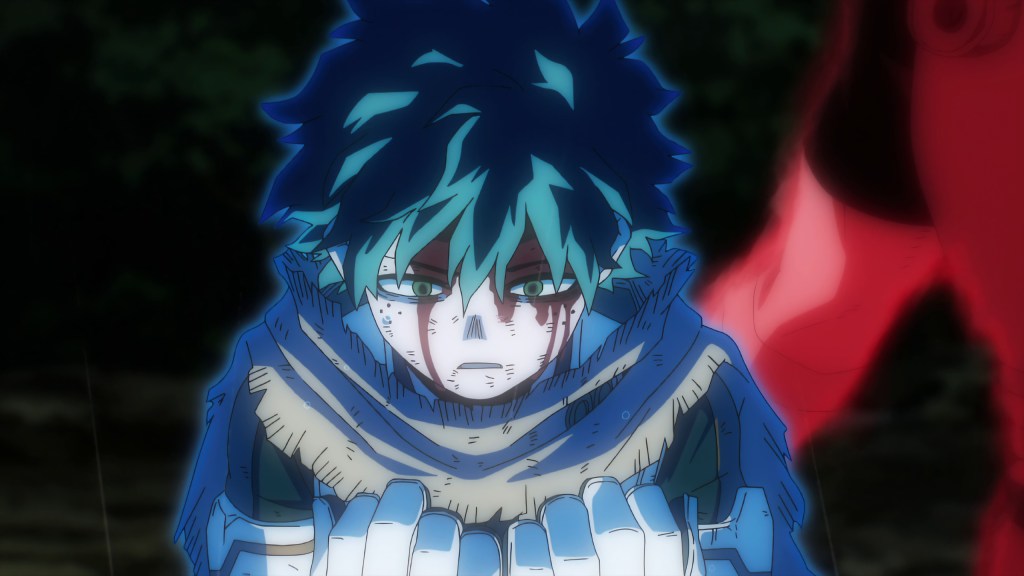 Deku looking at his hands - from Episode 164 of MHA
