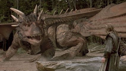 Dennis Quaid in 1990s fantasy movie Dragonheart
