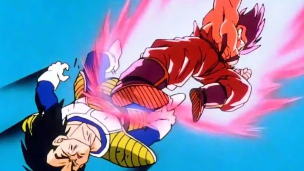 Goku vs Vegeta in Dragon Ball Z
