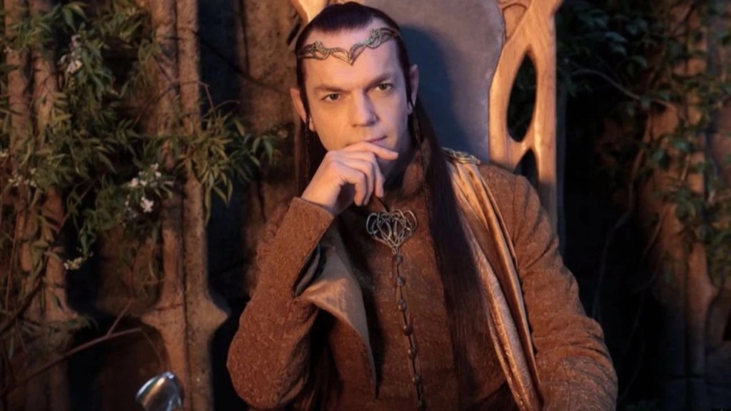 Elrond looking thoughtful in The Lord of the Rings