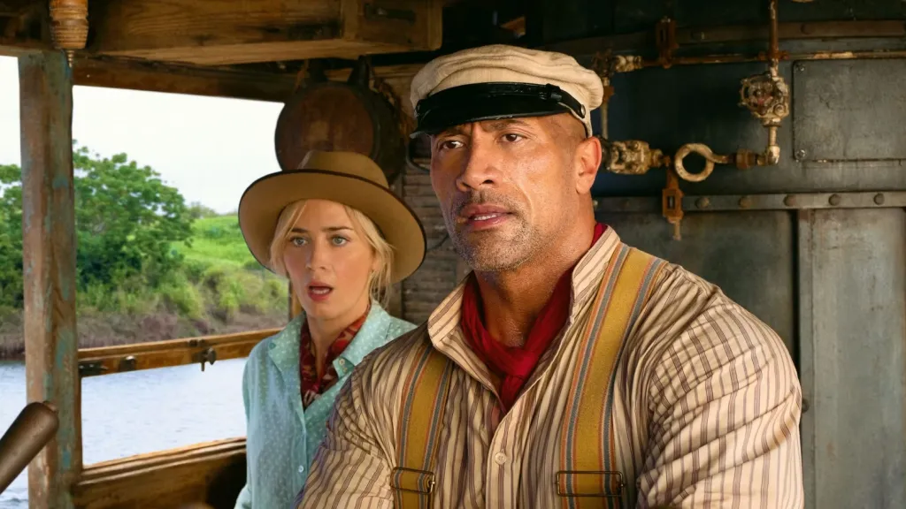 Emily Blunt Dwayne Johnson Jungle Cruise