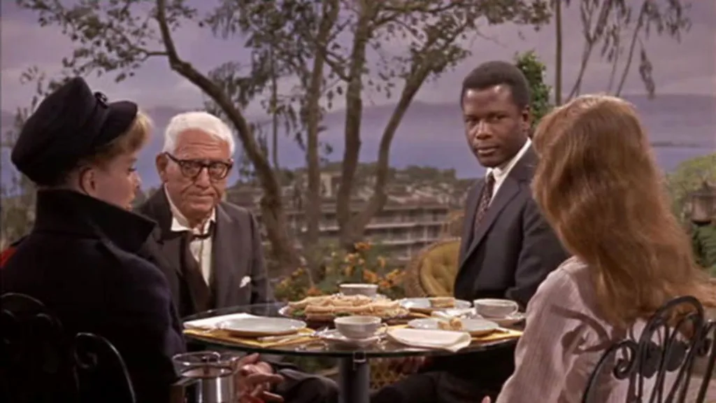 Sidney POiter stars in th classic film about a Black man sitting down to dinner with a white family.