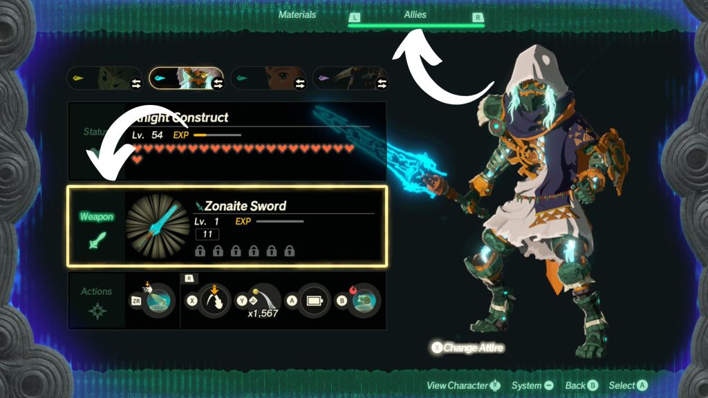 How to Swap Weapons in Hyrule Warriors Age of Imprisonment
