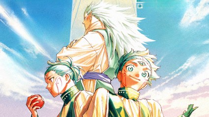 Maru, Cross, and Dura as seen in the cover page of chapter 8