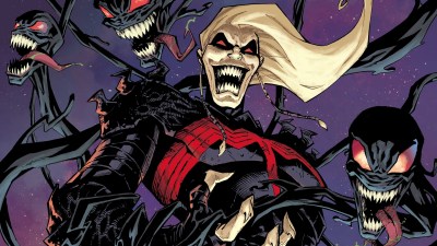 Knull Surrounded by Symbiotes