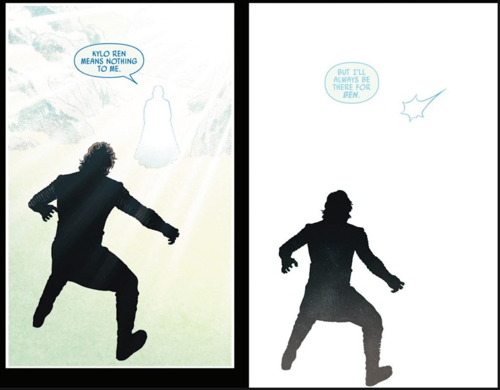 Luke Skywalker leaves Kylo Ren with a last goodbye