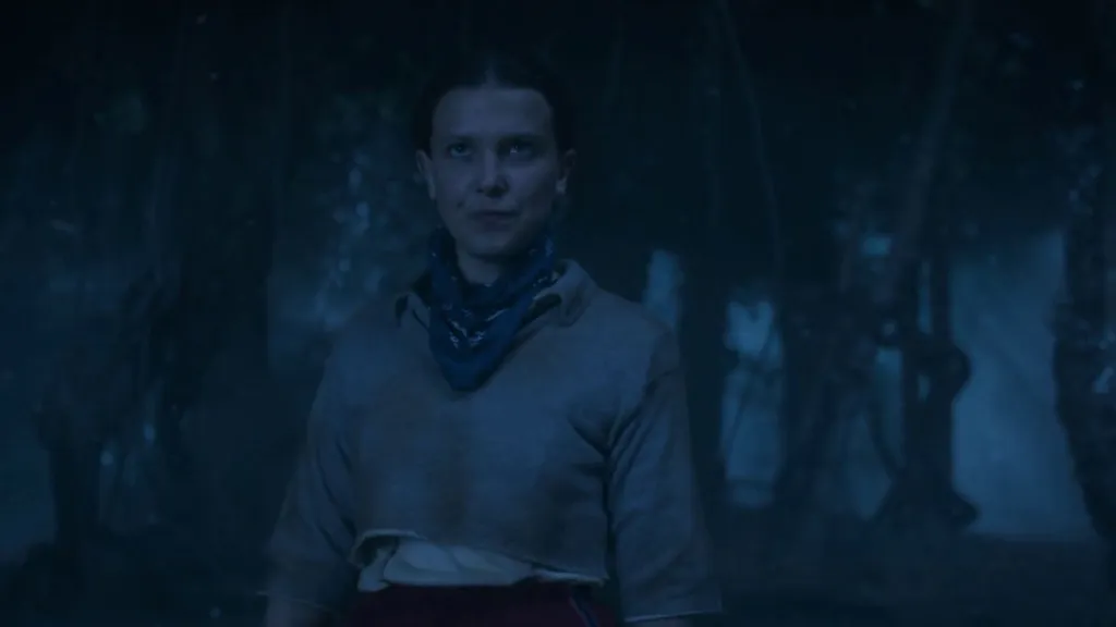 Millie Bobby Brown as Eleven in Stranger Things 5