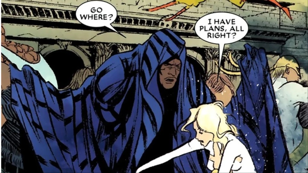 Cloak standing over Dagger