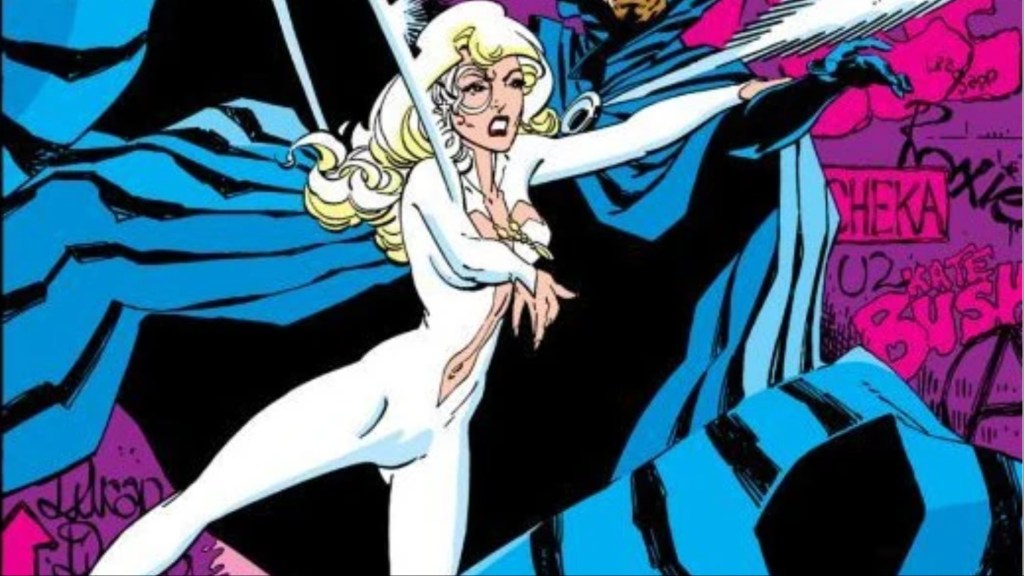 Dagger throwing one of this light daggers with Cloak behind her