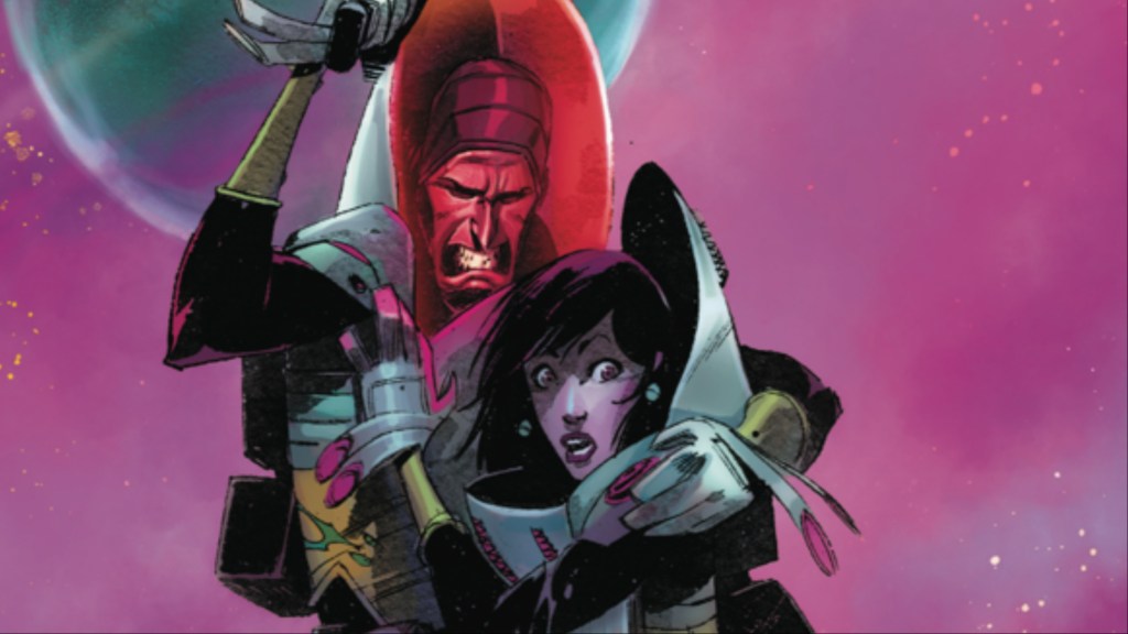 Grant McKay holding his wife close to him 