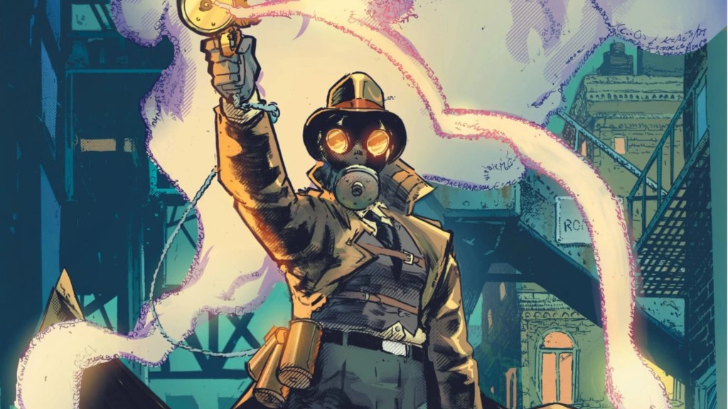 The Sandman with hsi gas gun