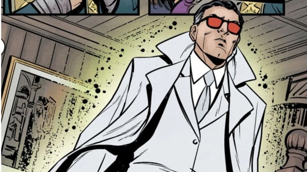 Mr. E surrounded by magic power