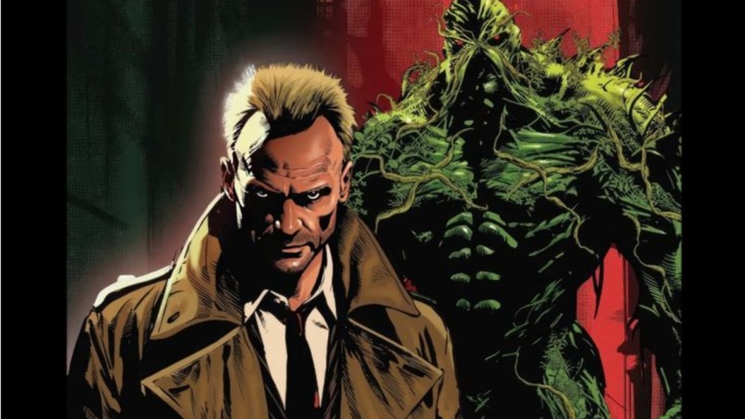 John Constantine and Swamp Thing standing together