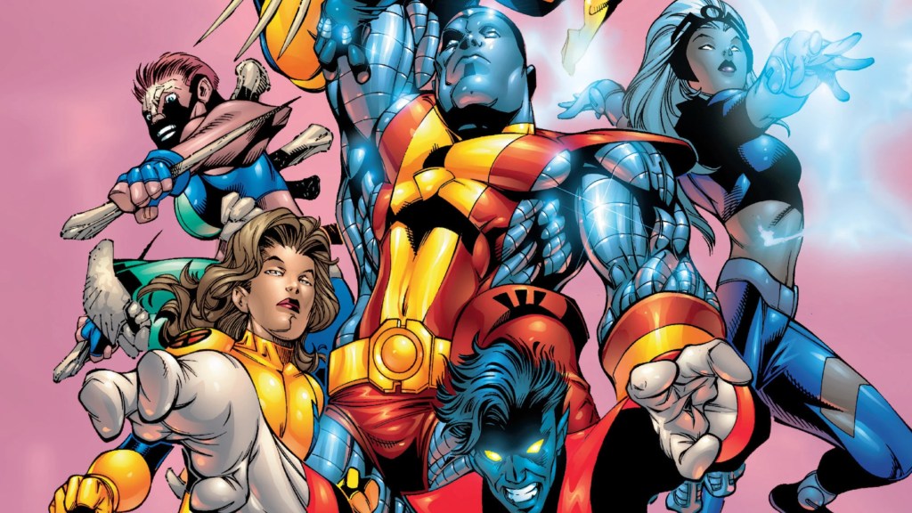 Kitty Pryde, Marrow, Colossus, Storm, and Nightcrawler gathered together
