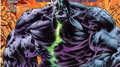 The Infernal Hulk smiling evilly