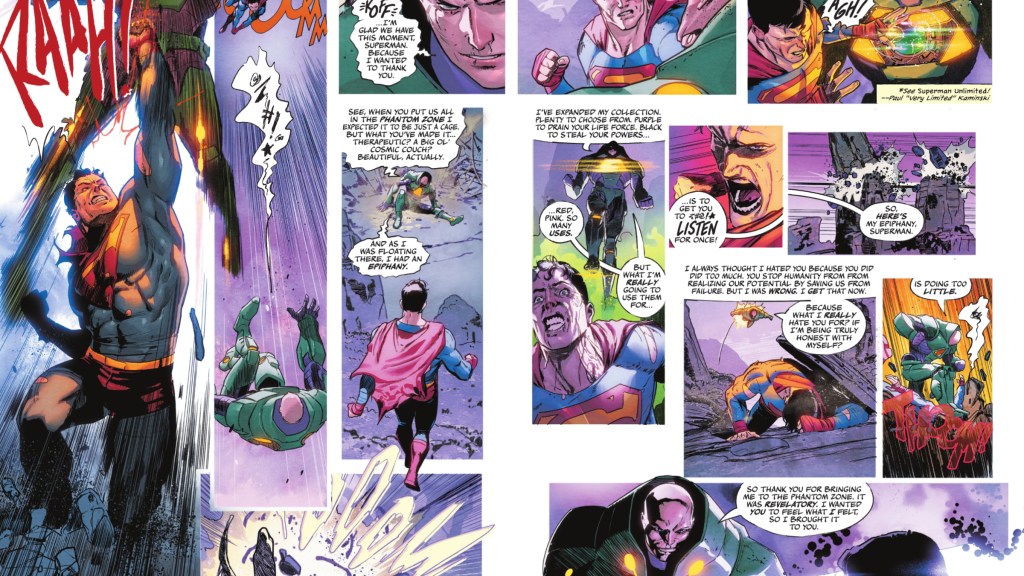 Superman and Lex Luthor fighting in DC K.O. #2