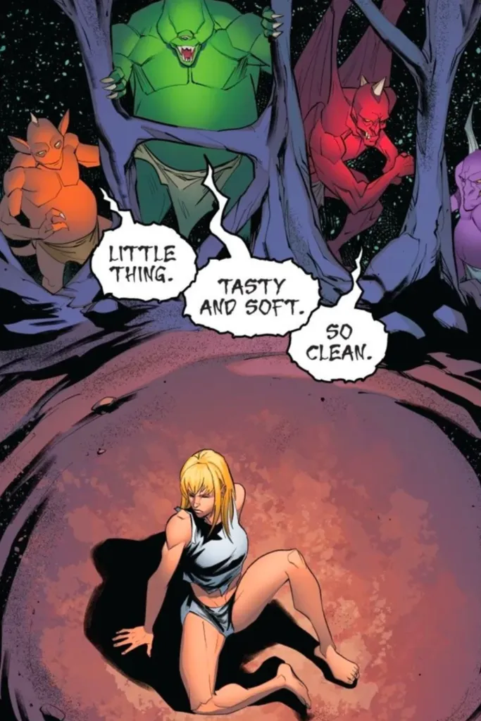 Limbo demons looking down on Magik