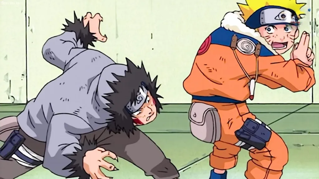 Naruto farting on Kiba