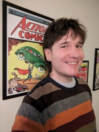 Justin Epps Photo with Action Comics Framed