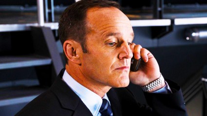 Phil Coulson on the phone in The Avengers