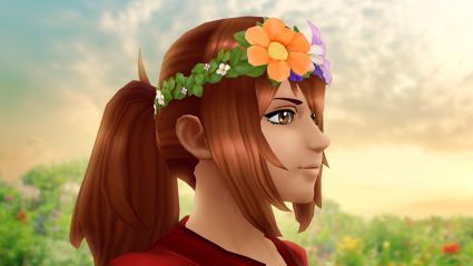 Pokemon Go Avatar with Flower Crown