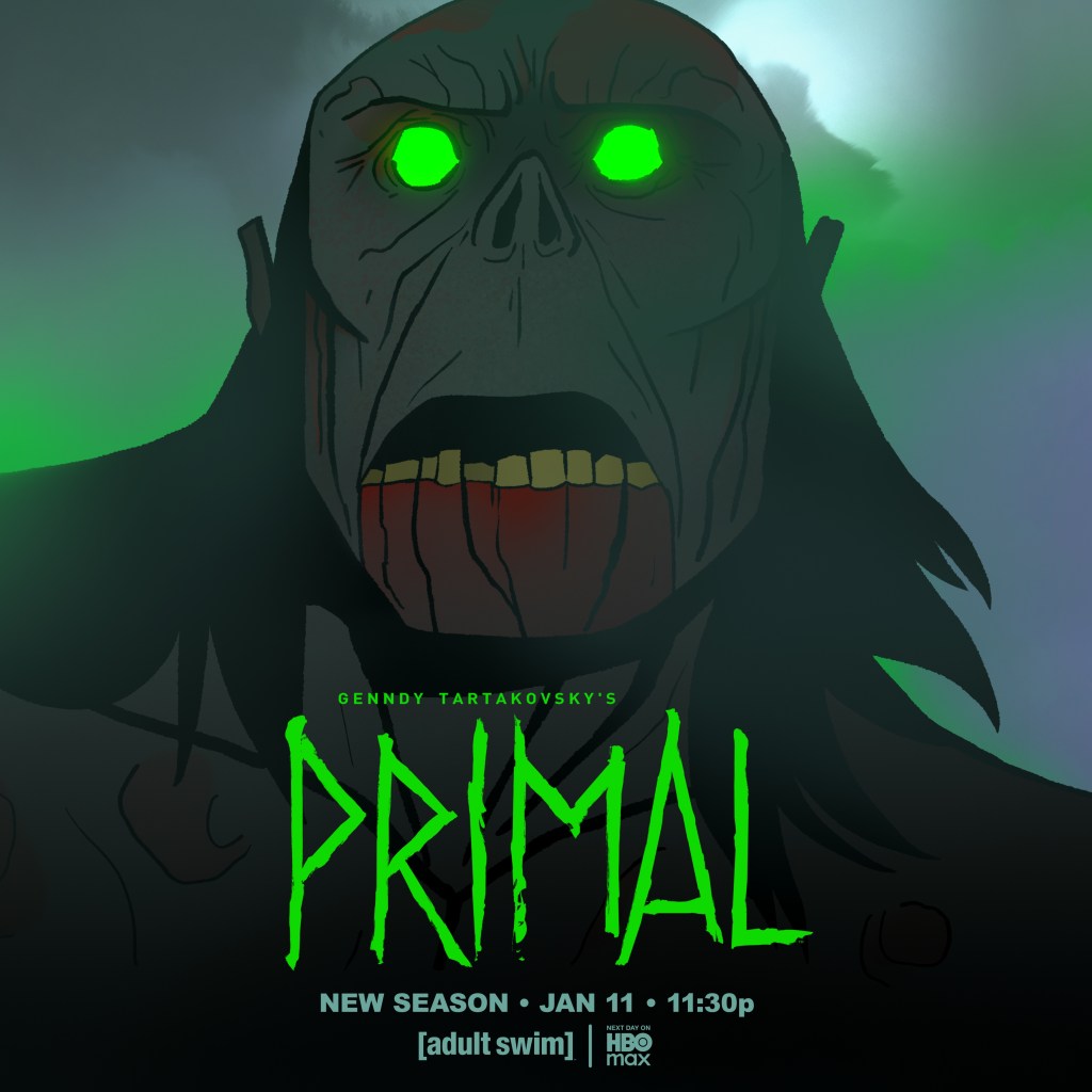 Primal Season 3 Premiere Date Adult Swim Poster