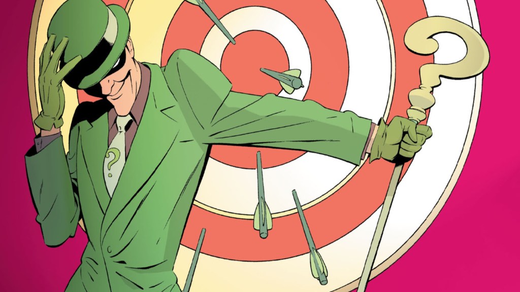 Riddler with a Bullseye Behind Him DC