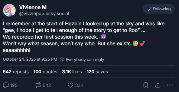 Vivienne Medrano on Twitter re: Roo