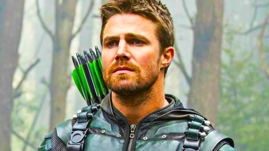 Stephen Amell as Oliver Queen's Green Arrow in Arrow