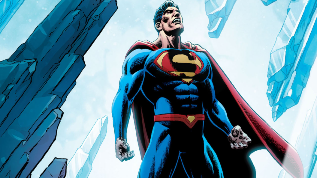 Superman Standing in Fortress of Solitude