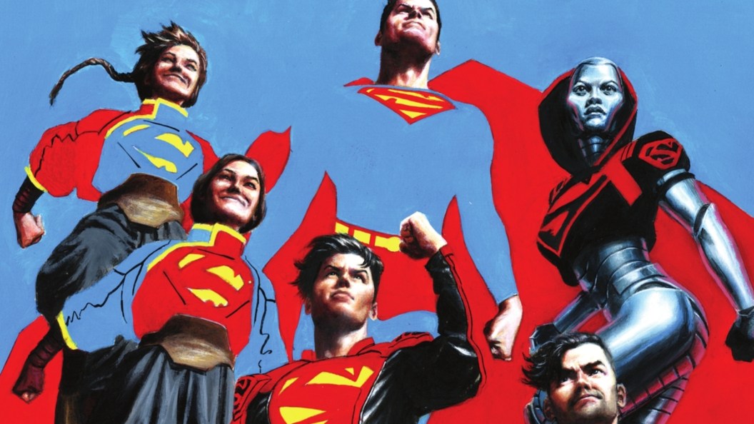 Superman and the Super-Family Heroes Posing