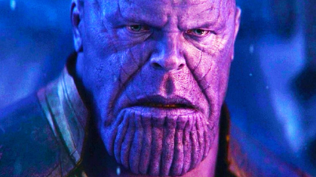 Thanos looking sad in Avengers Infinity War
