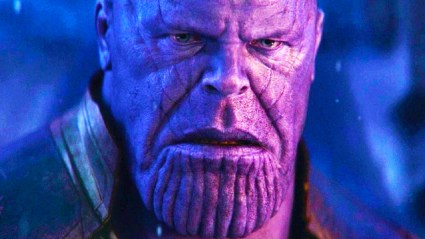 Thanos looking sad in Avengers Infinity War