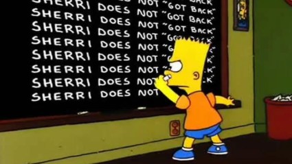 Bart in The Simpsons opening