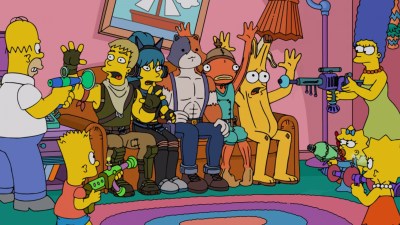 The Simpsons Fortnite couch gag