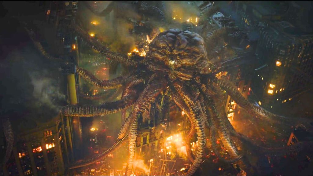 The Squid attack in Watchmen in HBO