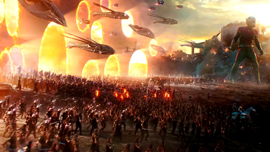 The portals scene in Avengers Endgame