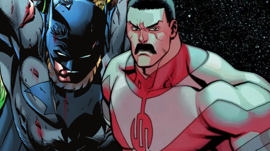 Thragg and Batman Beaten Up Featured