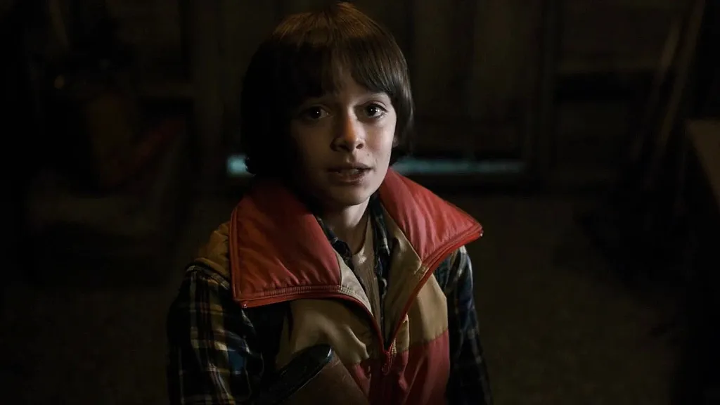 Noah Schnapp as Will Byers looking surprised in Stranger Things Season 1